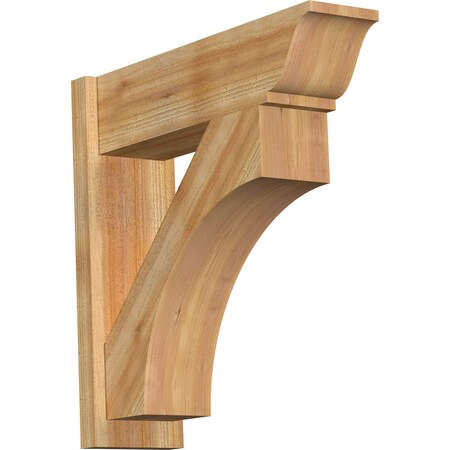 Ekena Millwork Westlake Rough Sawn Traditional Outlooker, Western Red Cedar, 8"W x 28"D x 28"H OUT08X28X28WTL01RWR